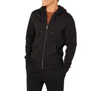 Amazon Essentials Men's Full-Zip Hooded Fleece Sweatshirt, Black, Small