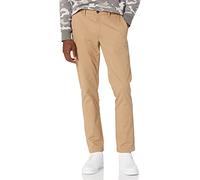 Amazon Essentials Men's Skinny-Fit Broken-in Chino Pant Pants, -Dark Khaki, 42W x 32L