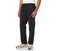 Amazon Essentials Men's Straight-Fit Wrinkle-Resistant Flat-Front Chino Pant Pants, -true black, 42W x 32L