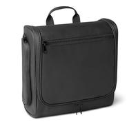 Amazon Essentials Reise-Kulturbeutel mit Aufhängehaken - tragbare Kosmetiktasche, großräumiger Reise-Organizer für Kosmetika und Toilettenartikel in Originalgröße, 25,4 cm, schwarz