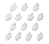 Amazon Essentials Unisex-Baby Rutschfeste, Niedrig Geschnittene Socken, 14 Paar, 0-6 Monate, Weiß