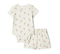 Amazon Essentials Unisex Baby Set aus Body und Shorts, Bären, 0-3 Monate