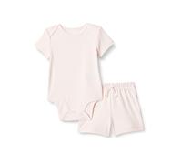 Amazon Essentials Unisex Baby Set aus Body und Shorts, Blassrosa, 0 Monate