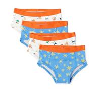 Amazon Essentials Unisex Kinder Töpfchen-Trainingshose aus Baumwolle, 4er Pack, Hunde / Sterne, 4 Jahre