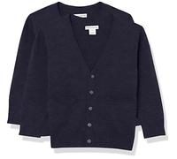 Amazon Essentials Unisex Kinder Uniform-Strickjacke aus Baumwolle, 2er-Pack, Marineblau, 4 Jahre