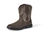 Amazon Essentials Western-Cowboystiefel mit quadratischer Zehenpartie, Braun, Größe 43