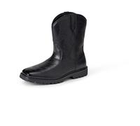 Amazon Essentials Western-Cowboystiefel mit quadratischer Zehenpartie, Schwarz, Größe 47