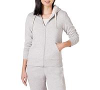 Amazon Essentials Women's Sherpa Lined Full-Zip Hoodie Sweater, -grey heather, X-Small