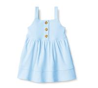 Amazon Essentials x Sofia Grainge Baby - Mädchen Lässiges Baumwollkleid im A-Linien-Schnitt, Hellblau, 12 Monate