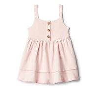 Amazon Essentials x Sofia Grainge Baby - Mädchen Lässiges Baumwollkleid im A-Linien-Schnitt, Hellrosa, 24 Monate