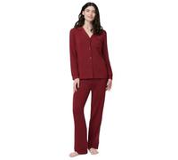 Amazon Essentials x Sofia Grainge Damen Pyjama-Set aus elastischer Modalfaser mit Langen Ärmeln und bodenlangem Unterteil