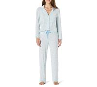 Amazon Essentials x Sofia Grainge Damen Schlafanzug-Set, Hellblau Gänse, XL