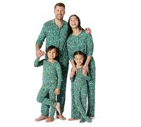 Amazon Essentials x Sofia Grainge Jungen Passende Weihnachts-Pyjama-Sets für die ganze Familie, 2er-Pack, Dunkles Salbeigrün Holiday, 8 Jahre