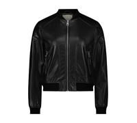 Amber & June Outdoorjacke Damen mit Kragen Schwarz Gr. 38 - 100% Polyurethan/100% Polyester