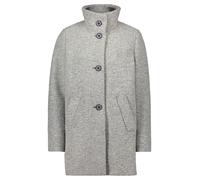 Kurzjacke AMBER & JUNE "Amber & June Damen Kurzmantel mit Stehkragen", Damen, Gr. 46, grau, Obermaterial: 50% Polyester, 47% Wolle, 3% diverse Faserarten. Futter: 100% Polyester., modisch, gerade, Jac