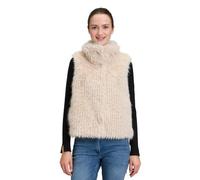 Amber & June - Kuschelige Plüsch-Weste - Dein vielseitiger Layering-Begleiter beige - Gr. - 34