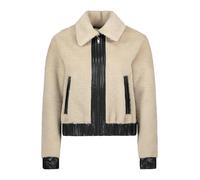Amber & June - Plüschjacke beige - Gr. - 38