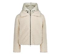 Plüschjacke AMBER & JUNE "Damen mit abnehmbarem Westenteil", Damen, Gr. 42, grau, Plüsch, Obermaterial: 100% Polyester. Futter: 100% Polyester, lässig geschnitten, Jacken (93134042-42) grau