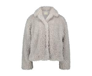 AMBER & JUNE - Plüschjacke light stone - Gr. - 36