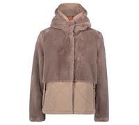 AMBER & JUNE - Plüschjacke schlamm - Gr. - 40