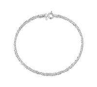 Amberta 925 Sterlingsilber Damen-Armkette - Popcorn-Kette Armband - 2 mm Breite - Verschiedene Längen: 18 19 cm (19cm)