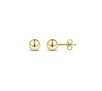 Amberta Allure Damen Kugel Ohrstecker aus 9K Gold: 5 mm
