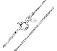 Amberta Damen 1.1 mm Panzerkette Halskette aus 925 Sterling Silber: 70 cm