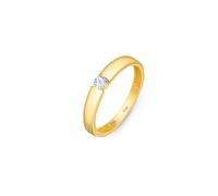Amberta Damen Hochzeit Ringe aus 925 Sterlingsilber | Solitär Verlobungsring | Verlobungsring Damen Solitär | Zirkonia Ring Silber 925: Solitärring GoldRing Grösse 62,2