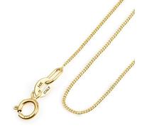 Amberta Italienische 14K 585 Echt Goldkette Damen und Herren | Dünne Box Singapur Panzer Echte Gold Kette Halsbadnd 40/45/50 cm: 14K 585 Panzerkette Gold 45 cm