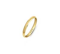 Amberta Massiv Italienische 14K 585er Gold Eheringe für Damen und Herren | Echte 585 Gold Trauringe für Sie und Ihn | Polierte Premium Gelbgold & Weißgold Ringe: 2 mm Gelbgold Ring Größe 48