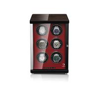AMBIENTE Watch Winder 6 watches Vertical - Makassar Red
