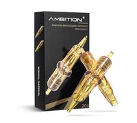 Ambition Glory Tattoo Nadeln Set 20 Einweg Kartuschen #8 Bugpin 15RM, 0,25mm 15-fach Curved Magnum für Rotary Tattoo Maschine