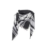 AMDOLE Dünner Herrenschal, große Schals, gestrickt, Quaste, kariert, Schal mit Charakteren, Schwarz , Einheitsgröße