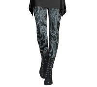 AMDOLE Jeans Damen High Waist - und Winter-Leggings für Damen mit künstlerischem Spritzdruck, weiche, Dehnbare Hose Damen Jeans (AG, XXL)