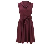 AMDOLE Kleider für Damen, britischer Rock, europäische und amerikanische Mode, Trend, Schubladen, halbe Körper, modische Kleider für Damen, braun, L