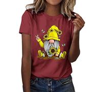 AMDOLE Lightning Deals of Today Prime Clearance Elegantes Oberteil Damen Sport Tops Ringelshirt Karneval Silvester Oberteile Damen Sommer Tee 2024