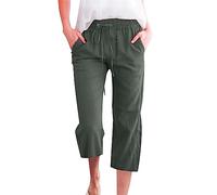 AMDOLE Lightning Deals of Today Prime Clearance Wei?E Hose Herren Schützenfest Jumpsuit Damen Elegant Sommer Jogginghose Mit Knopfleiste Damen Sommerhose Damen Bunt Spring Pants for Women 2024