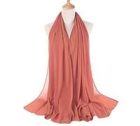 AMDOLE Schal für Damen, Chiffon, Muslimisch, einfarbig, Blasen-Hijab, Hijabs, Schal, Kleinkind, Jungen, Schal, 42, One size