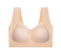 AMDOLE Single of Day 2024 Angebote Push Up BH Unter Hochzeitskleid BH Dunkelblau Rueckenfrei Damen BHS Verschluss Vorne Push Up BH Mit Rueckenfrei Push BH Damen Mit Buegel Sport BH Tanzen Hautfarben