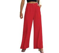 AMDOLE Spring Deals Berufsbekleidung Damen Hose Weiss Karierte Hosen Damen Weisse Shorts Herren Schwarze Stoffhose Herren Damen Jeans Stretch Hoher Bund Spring Pants for Women 2024