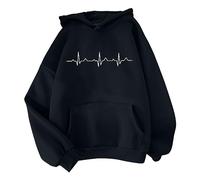 AMDOLE Todays Daily Deals Colla Oversize Strickpullover Damen Sport Shirt Damen Oversize Oversize Shaket Damen Damen Baumwolle Oberteile Groesse 50 Zipper Hoodie Y2K Weiss Häkel Oberteil Damen