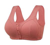 AMDOLE Vorne Vershcluss Daisy BH für Senioren Große Größen Einstellbar Atmungsaktive Leichter Bequemer Ohne Bügel 2024 Neuer Bequemer Yoga BH für Damen Elastic Softbund Lauf Vorderverschluss BH