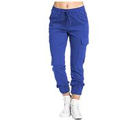 AMDOLE Weiße Hose Damen Medizin Stretch 48 Damen Multi Pocket Cargo Freizeithose Elastische Taille Korsett Seilhose Lack Kleidung Damen Hose