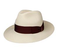 Amedeo Bogart Panamahut by Borsalino natur-bordeaux 61 cm