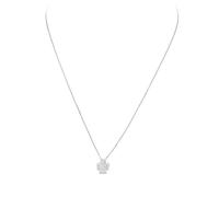 Amen Damen Kette Pray & Love mit Engelanhänger aus 925er Silber hergestellt, mit Zirkoniasteinen verziert, Länge: 42 cm, CLPA