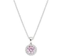 Amen necklace with pink and white zircons 925 silver CLLUBOBBROZ