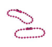 AMENGJ Kugelkette 100 Stück DIY Kugelketten aus silbernem, Buntem Silber, Schlüsselanhänger-Etikett, Handanhänger-Verbinder for Schmuckherstellung, Anhängerzubehör(Color 9,10cm 100pcs)