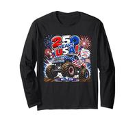 American 250 Year Monster Truck - Kids Color Graphic Langarmshirt
