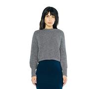 American Apparel Damen Cropped Fisherman Langarm Pullover - - X-Groß