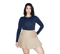 American Apparel Damen Gabardine Skirt Tennis-Rock, Khaki, Mittel